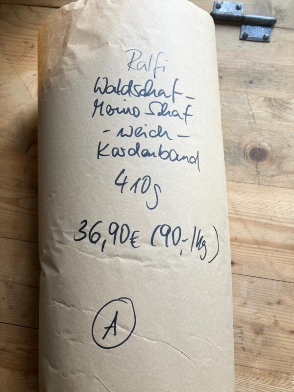 Kardenband Ralfi Waldschaf-Merino-Schaf. Weich. Weiß.   A – Bild 2
