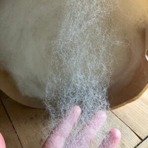 Kardenband Ralfi Waldschaf-Merino-Schaf. Weich. Weiß.   A