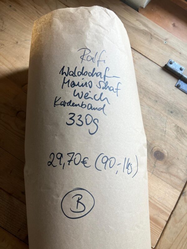Kardenband Ralfi Waldschaf-Merino-Schaf. Weich. Weiß.   B – Bild 2