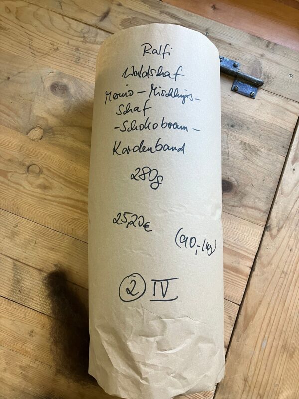 Kardenband Ralfi Waldschaf-Merino-Mischlingsschaf Schokobraun 2/IV – Bild 2