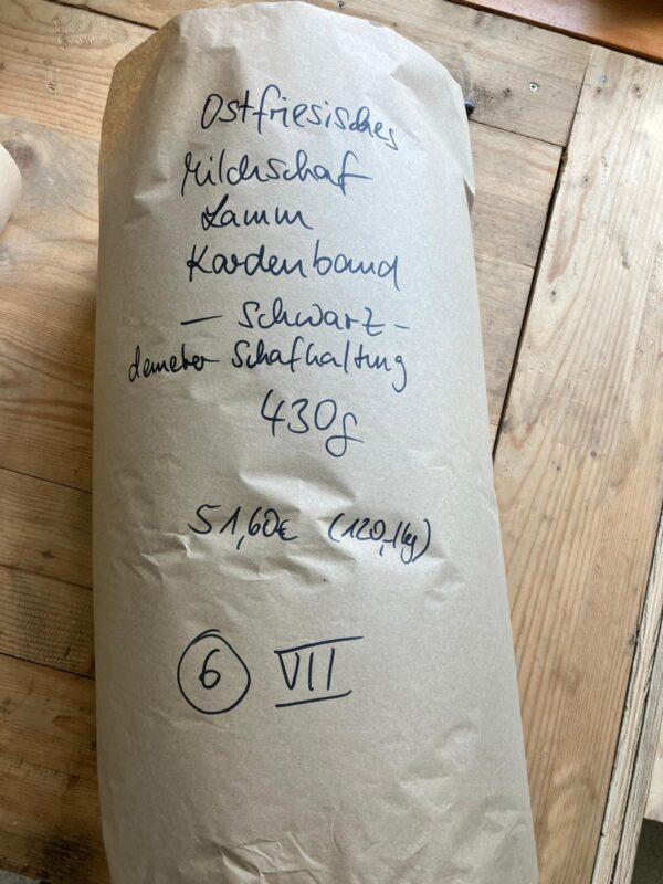 Kardenband Ostfriesisches Milchschaf Lamm Schwarz Demeter Schafhaltung   6 VII – Bild 2