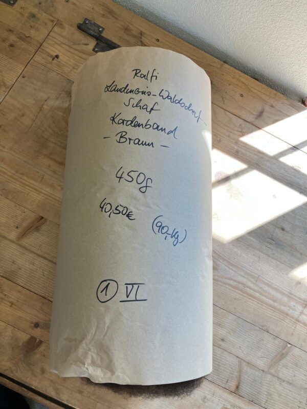 Kardenband Ralfi Landmerino-Waldschaf-Schaf Braun   1 VI – Bild 2