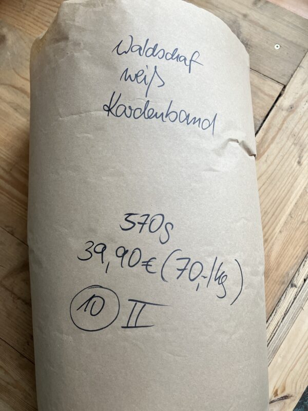 Kardenband Waldschaf weiß   10/II – Bild 2