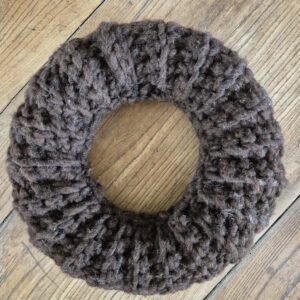 Adventskranz Schokobraun 25 cm