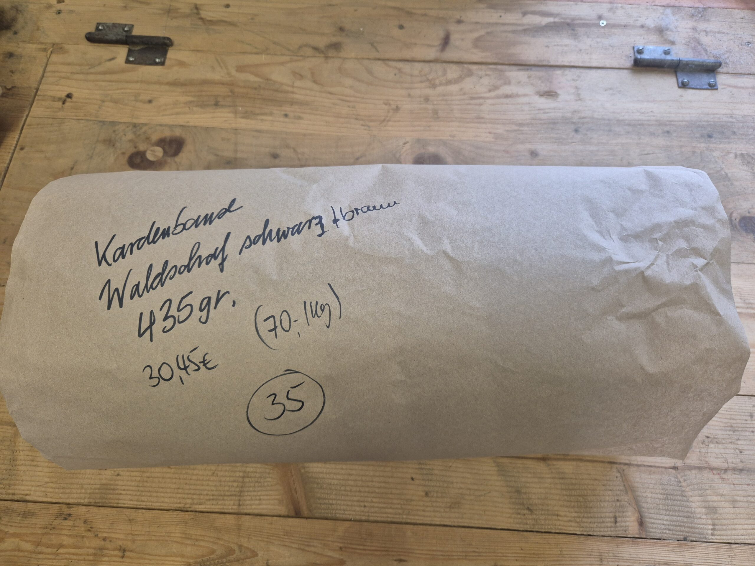 Kardenband Waldschaf Schwarz/Braun Nr. 35 – Bild 2